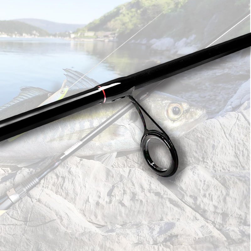 Fiblink 4 Pieces Travel Spinning Rod Medium Graphite Spinning Fishing Rod Portable Fishing Rod (7' Medium) - Image 2
